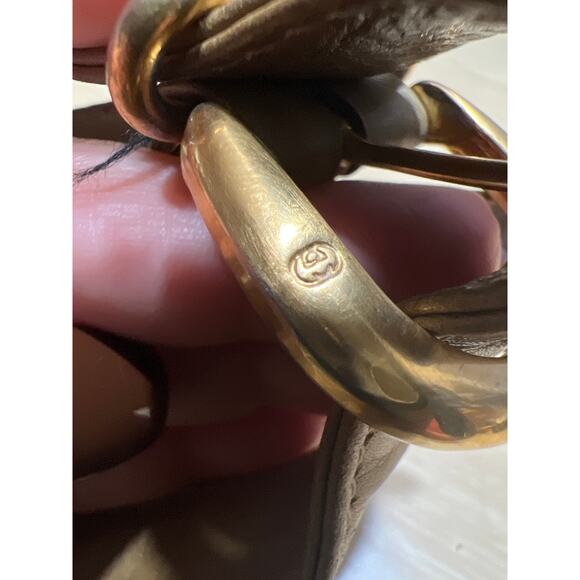 Vintage 1970’s Gucci Horsebit Beige Crossbody Shoulder Bag (some flaws READ) - Picture 13 of 16